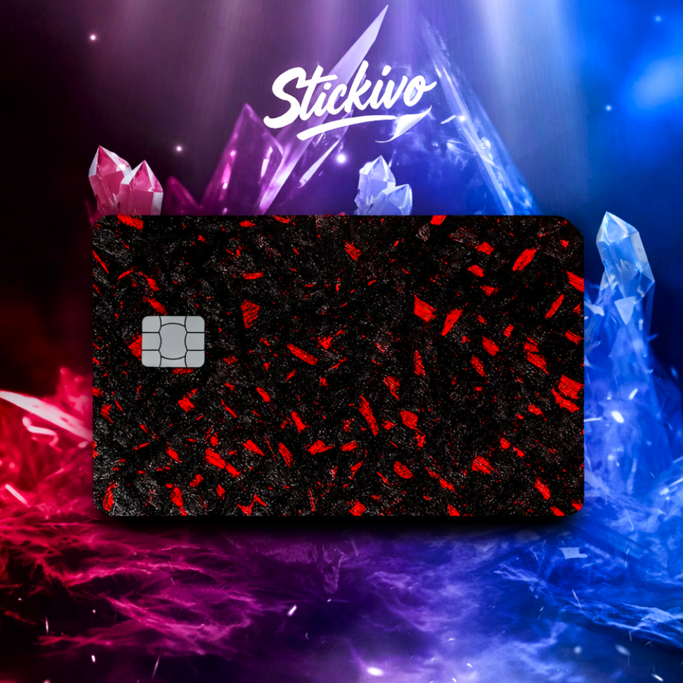 Red Forged Carbon — Card Skin